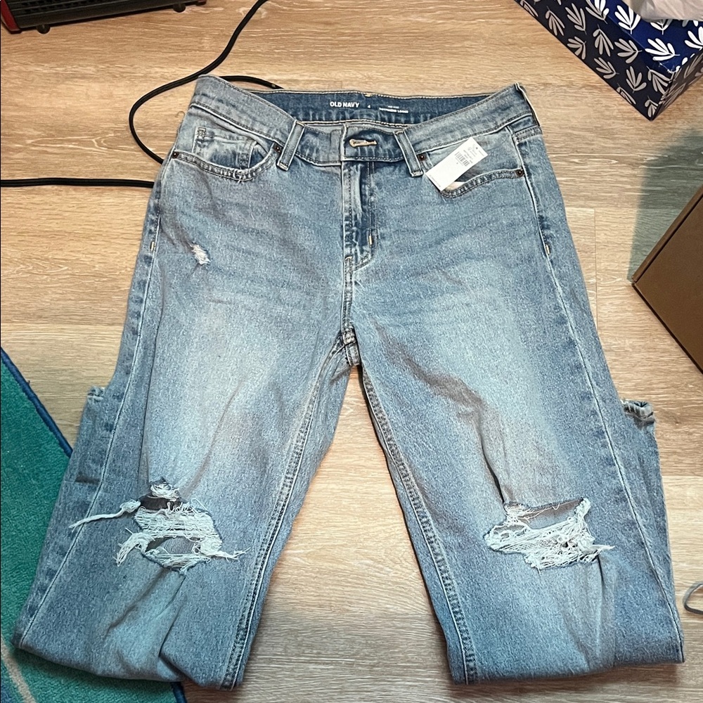 Old Navy Light Blue Boyfriend Jeans